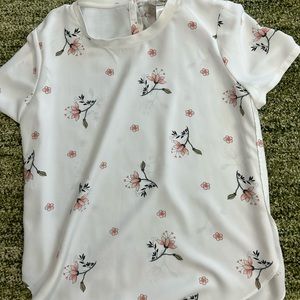 LOFT floral blouse